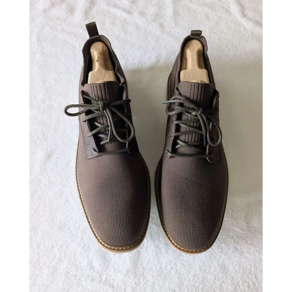 Mark Nason Clubman Westside Oxford 13 Chocolate Brown Knit Leather